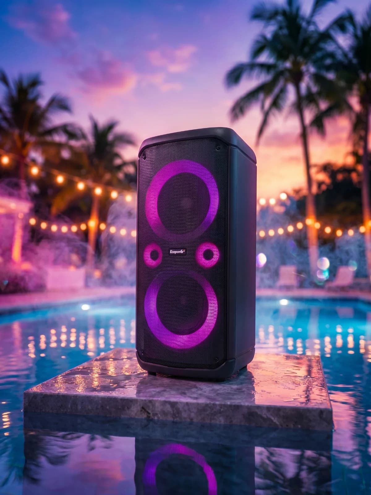 Caixa de Som Torre Ecopower EP-2225 Bluetooth Portátil