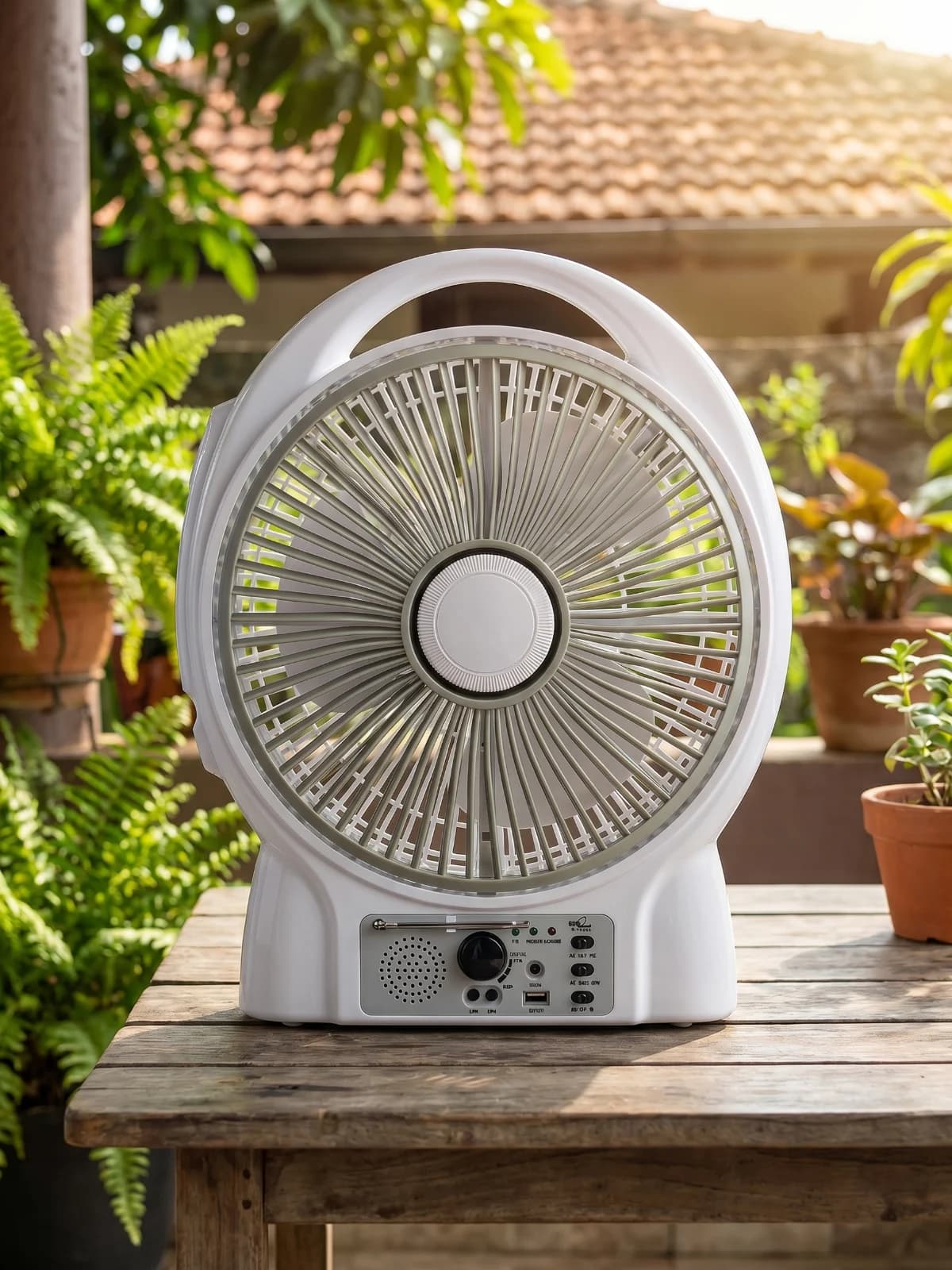 Ventilador Portátil Recarregável 12" Eco Power EP-216