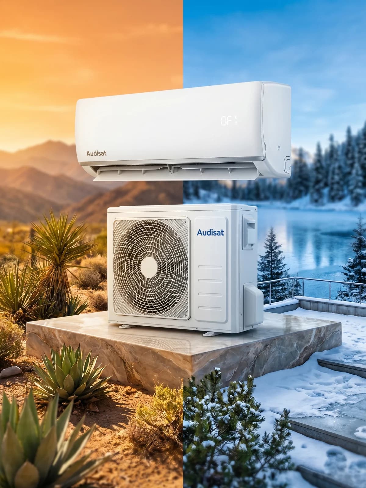 Ar-Condicionado Split Audisat 12.000 BTUs Quente e Frio